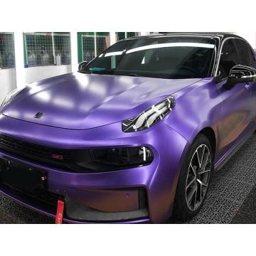 Wrap vinyle de voiture violette métallique mat