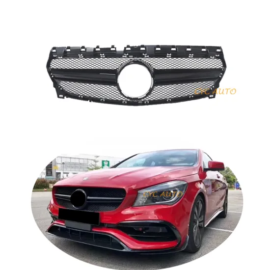 AMG Style Black Front Bumper Grille for Mercedes-Benz CLA Class 2017-2019 (CLA180/CLA200/CLA250)