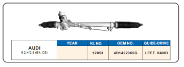 Rolie auto parts power steering rack for Audi B4 C5 4B1422065G