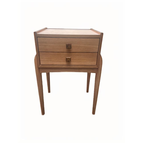 Solid Wood Nightstand Side End Table with Storage