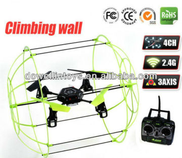 2.4G 4ch four axis climbing wall UFO