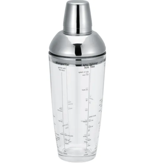 700ml Glass Shaker with Stainless Steel Top