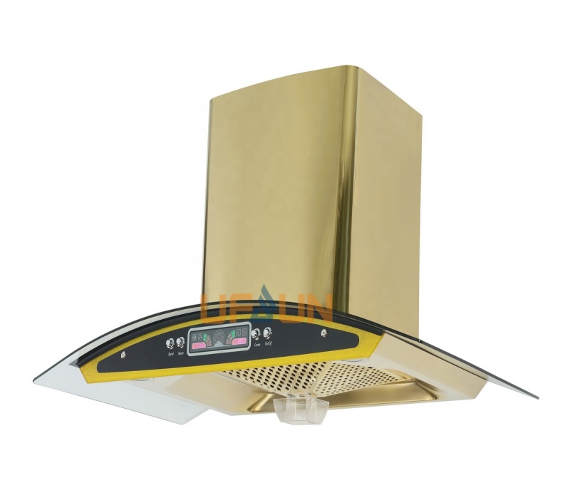 Fangtai Cooker Hood 90cm 201#SS Chimney Wall Mounted Nexstyle Glass Cooker Chimni Kitchen Smoke Absorbing Chimney Hood