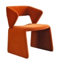 Νέα χονδρική ιταλική μοντέρνα στυλ σπίτι έπιπλα Comfy μαλλί υφάσματα αναψυχή μονό καναπέ καρέκλα καρέκλα τραπεζαρία