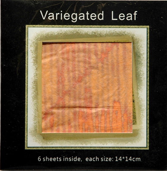Variegated Metal Leaf for Card Making Embellishment FM08