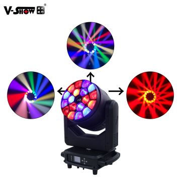 VSHOW R1940L Splash 19 LED RGBW Wash Zoom Moving Head Light