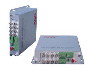 8 Channel Audio Video Optical Transceiver Bnc With 10mhz Bandwidth