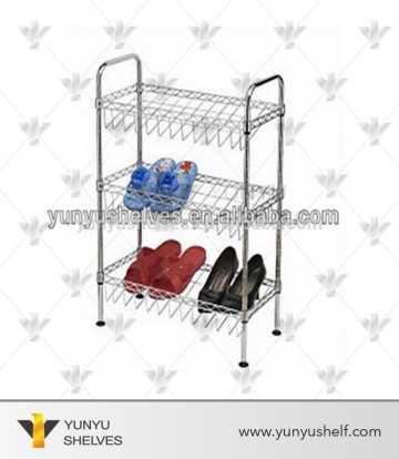 Practical living room metal shoes rack