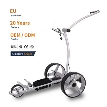 UK Europe Warehouse: In-Stock Professional Foldable 3-Wheel Electric Golf Trolley with Remote Control (DDP)