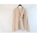 Autumn Cashmere Wood Knited Sweater Cardigan Casual