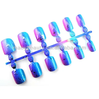 Water-drop design nail tips plastic abs artificial fingernails