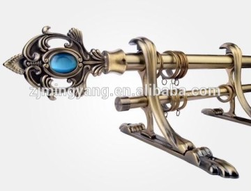 double pole curtain rods retractable /telescopic curtain poles
