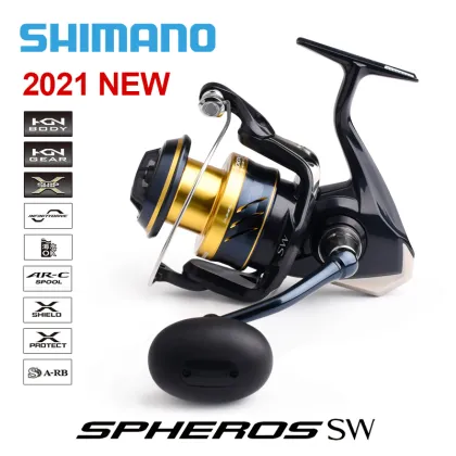 2021 Shimano Spheros SW 6000/8000 Surf Spinning Fishing Reel