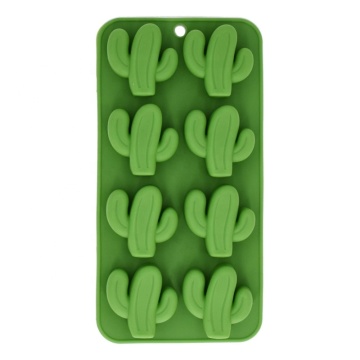 Cactus Ice Cube Tray - 8 Cavity Food-Grade Silicone Mold for Baking and Crafts