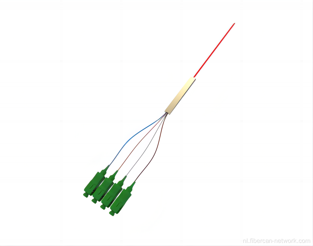 Glasvezel plc splitter, mini buistype