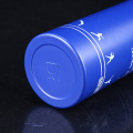 Portable aluminum bottle with screw caps