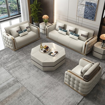Poland Wholesale Memory Foam Metal and Wood Frame Sofa Set - Low Price Sofas for Home