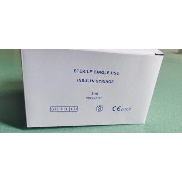 Disposable Insulin Syringe 1Ml 0.5ML With Fixed Needle