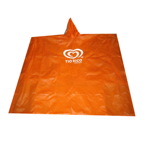 Promotionele Plasic volwassen LDPE regenponcho&#39;s,