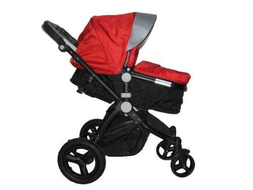 Europe Standard Red Baby Jogging Strollers , Safety 1st Jogging Stroller