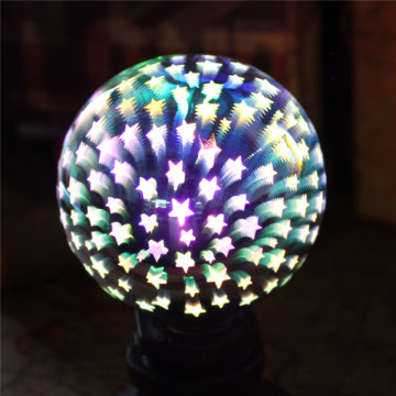 3D star decoration led bulb for Christmas wedding party