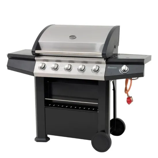 5 Burners Gas Grill Stainless Steel BBQ Grills Including Side Burner
