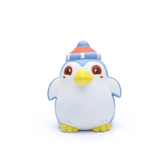 Cute Super Soft PU Foam Penguin Squeeze Toy - Custom Stress Reliever