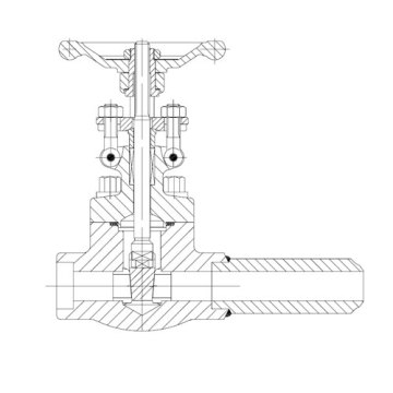 Extended Body Forged Steel Gate Valve