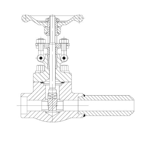 Extended Body Forged Steel Gate Valve