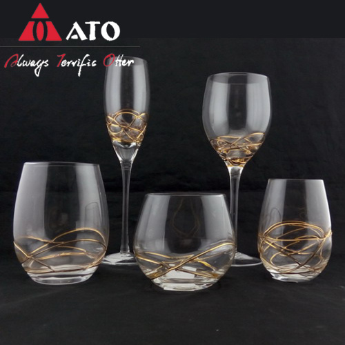 Lead Free Crystal Solid Colored Wine Glass Set