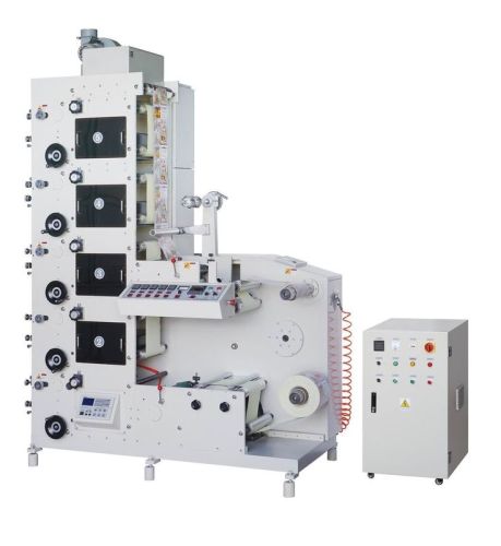 4 Color Automatic Flexographic Lebeling Printing Machine Hjry-320 For Label Press