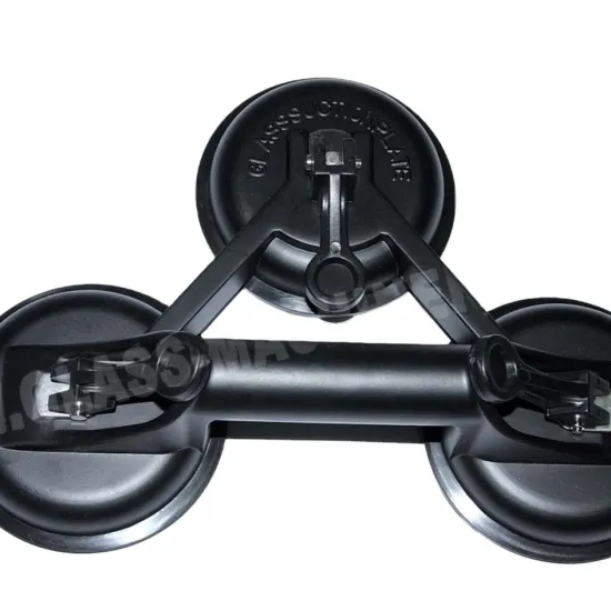 Sanken Glass High Stability 3-Cup Suction Plate