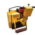 berjalan di belakang single drum hand mini road roller