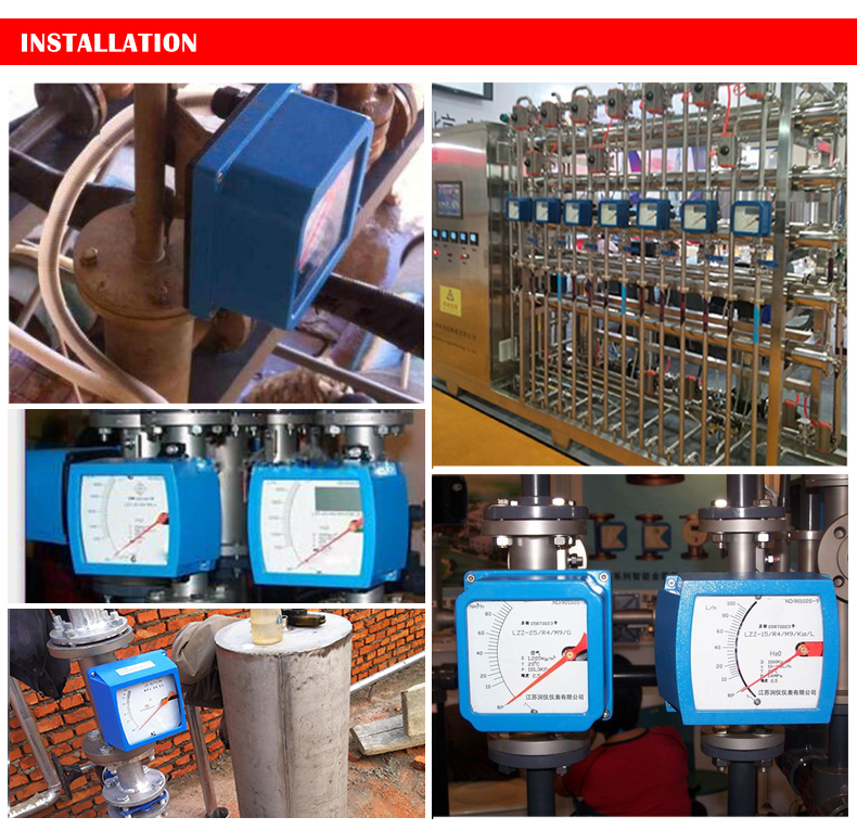 Metal tube float flow meter