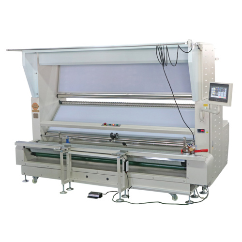 Computer Controlled Tubular Knit Fabric Double Sides Inspection Machine With Automatic Edge Control