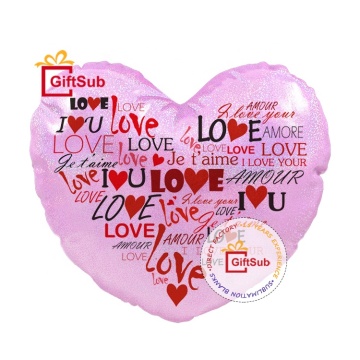 Glitter Heart Shaped Sublimation Pillow Cases for Double-Sided Printing: Perfect for Home Decor and Expressing Love