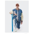 Mens Blue Varsity Jacket Baseball Capsule