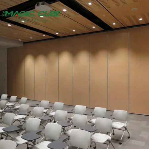 Office wooden soundproof movable partition