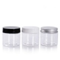 50 ml 100 ml 120 ml 150 ml 200 ml Clear Cosmetic Cream Containers Plastic Pet Jar brede mond met plastic dekseldop