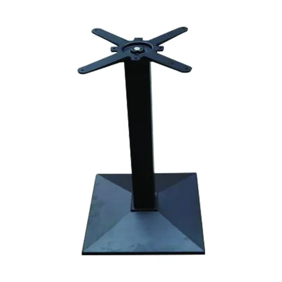 Square Black Cast Iron Table Legs for Garden