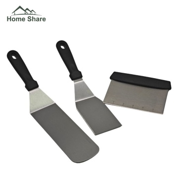 BBQ tool set Spatula pizza shovel iron plate shovel steak BBQ pie shovel scraping knife