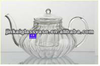Fashion Hot Selling borosilicate glass teapot with handle heart resistant