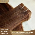 Наращивание человеческих волос Remy из искусственной кожи с кружевом