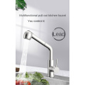 304 Stainless Steel Multifunctional Pull Out Kitchen Faucet