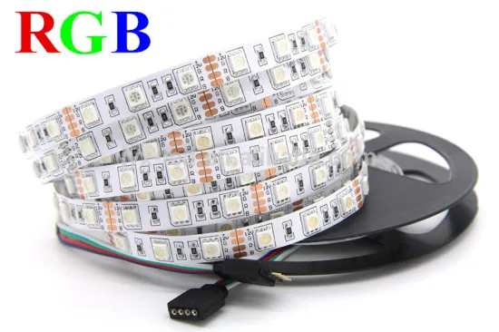led strip light smd5050 60led /m DC12V IP20 white double sided PCB RGB walmart led lights strips