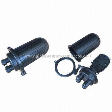 Fiber-optic splice closure, vertical type, mechanical sealing, 12 fibers, maximum of 144 fibers