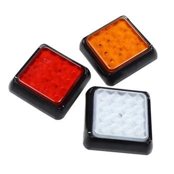 Reversing running brake turn truck tail light lamp 16 LED light 24V 12V led truck light