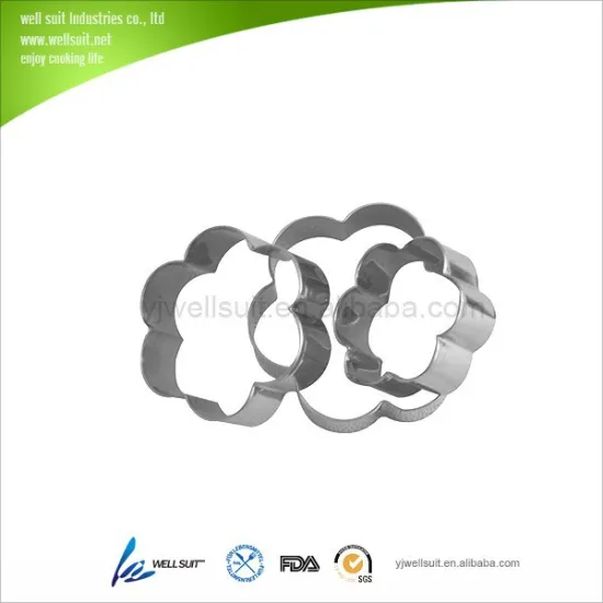 Food grade stainless steel cookie molds