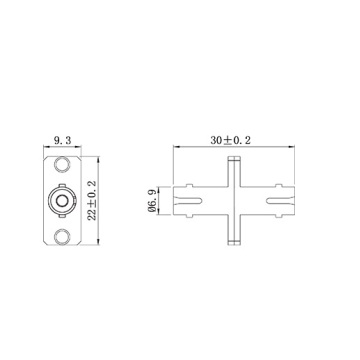 Adaptateur de soudage St SX avec bride rectangle