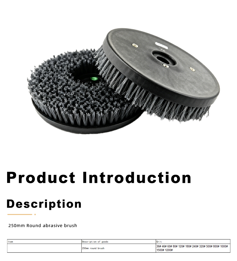 250mm Round abrasive brush x